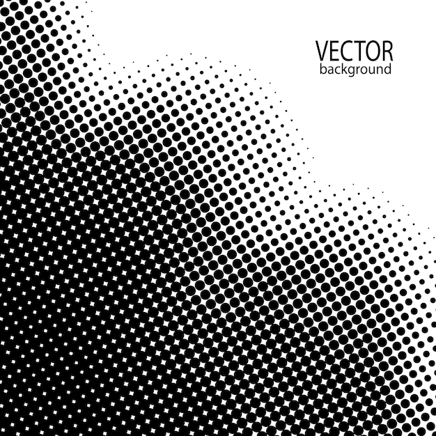 Vector fondo abstracto de punto de semitono de vector