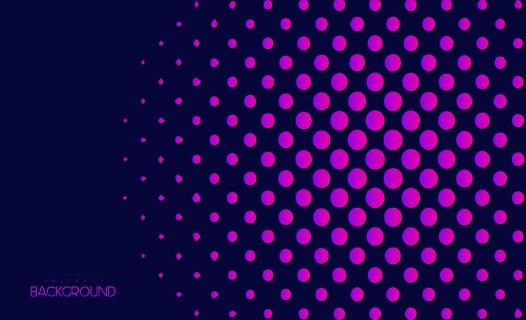 Fondo abstracto con puntos y formas coloridas Vector Premium