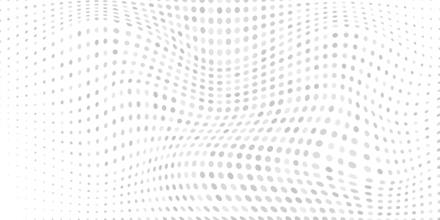Fondo abstracto de puntos de semitono en colores blanco y gris