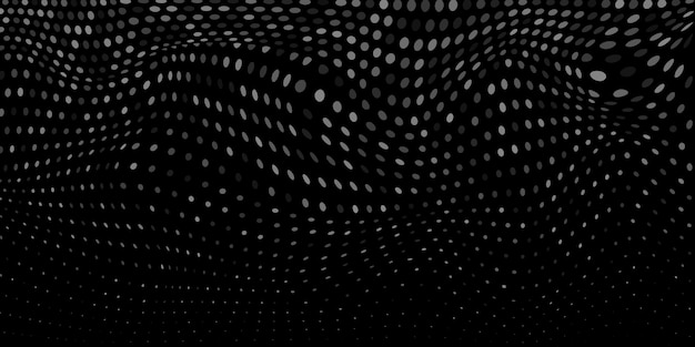 Fondo abstracto de puntos de semitono en colores blanco y negro