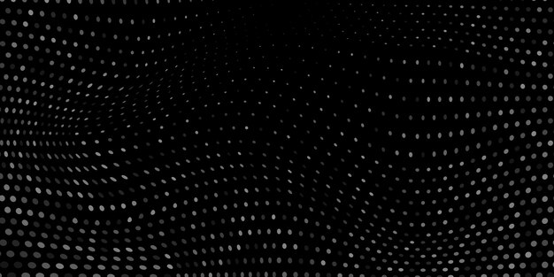 Fondo abstracto de puntos de semitono en colores blanco y negro