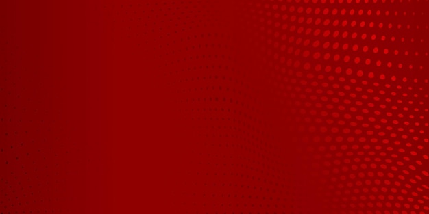 Fondo abstracto de puntos de semitono en colores rojos