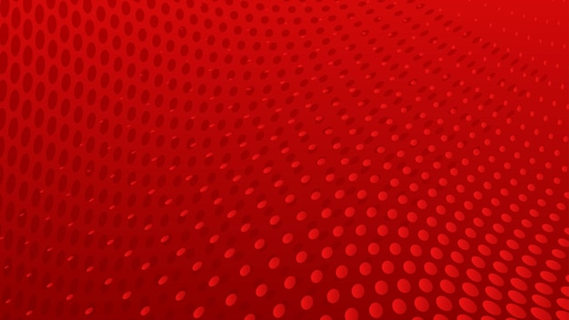 Fondo abstracto de puntos de semitono en colores rojos