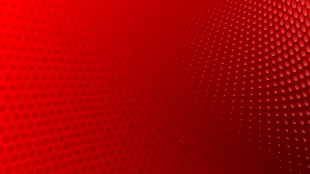 Fondo abstracto de puntos de semitono en colores rojos