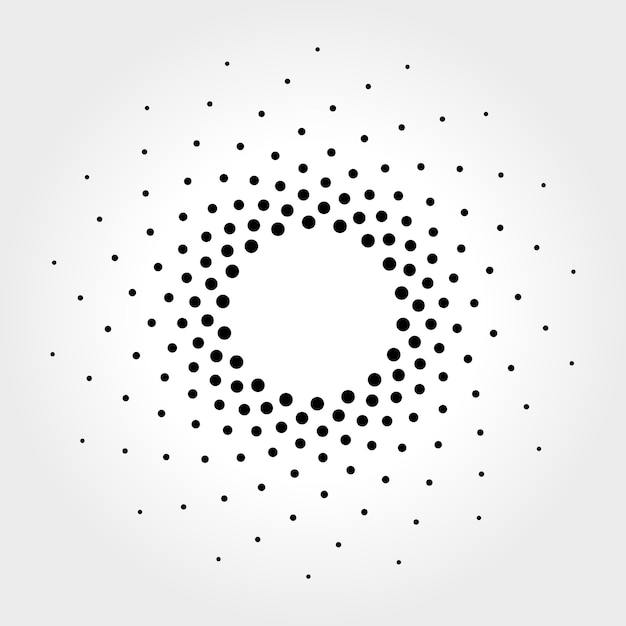 Fondo abstracto de puntos de semitono