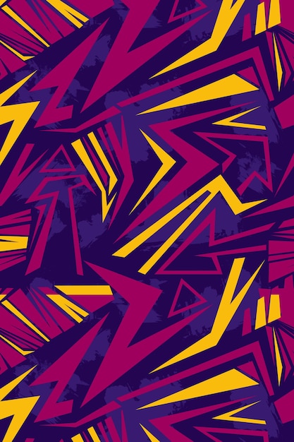 Fondo abstracto púrpura y amarillo con textura grunge para la sublimación del jersey