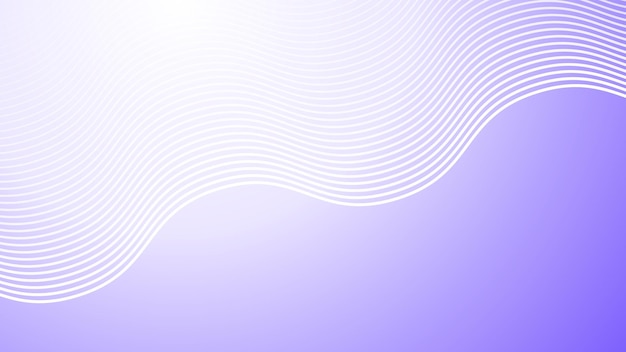 Fondo abstracto púrpura con imagen vectorial de gradiente de línea curva para telón de fondo o presentación