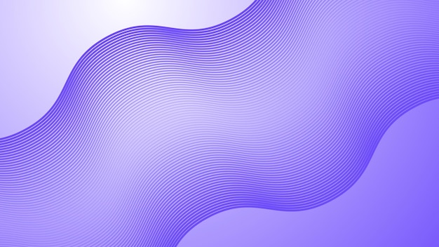 Fondo abstracto púrpura con imagen vectorial de gradiente de línea curva para telón de fondo o presentación