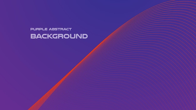 Fondo abstracto púrpura con línea curva para el fondo o la presentación