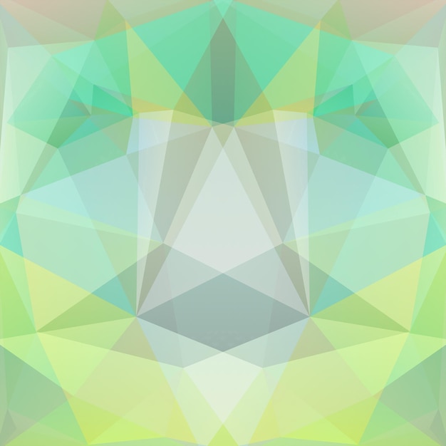 Fondo abstracto que consiste en ilustración de vector de triángulos verde claro