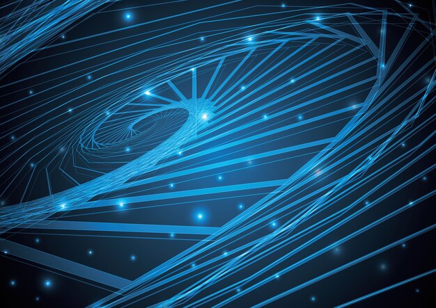 Fondo abstracto de la raya de la tecnología con el copia-espacio