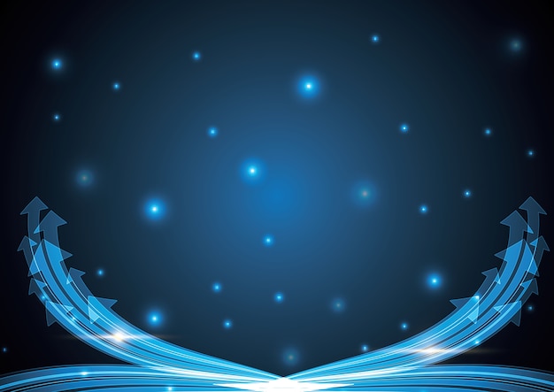 Fondo abstracto de la raya de la tecnología