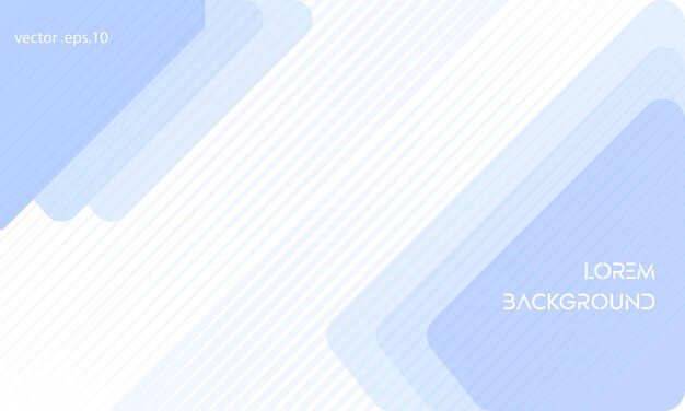 Fondo abstracto con rayas azules y blancas Ilustración vectorial para su diseño