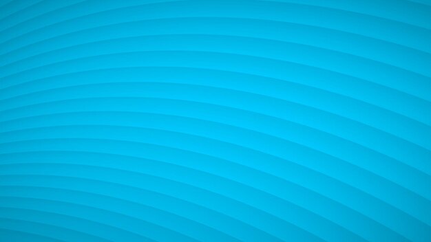 Fondo abstracto de rayas curvas onduladas con sombras en colores azul claro