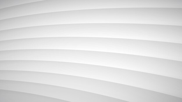 Fondo abstracto de rayas curvas onduladas con sombras en colores blanco y gris