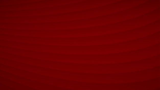Fondo abstracto de rayas curvas onduladas con sombras en colores rojos