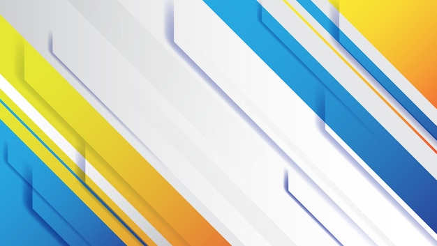Fondo abstracto con rayas diagonales en color azul y naranja ilustración vectorial