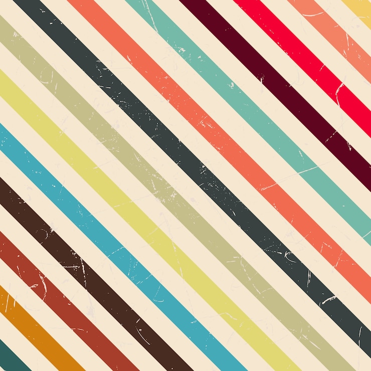 Vector fondo abstracto de rayas retro, estilo vintage