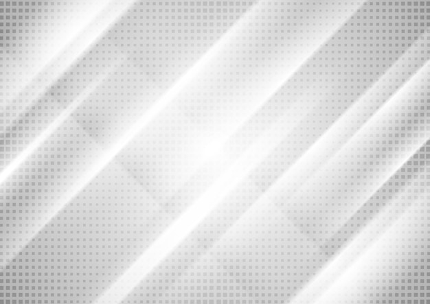 Vector fondo abstracto de rayas de tecnología gris claro