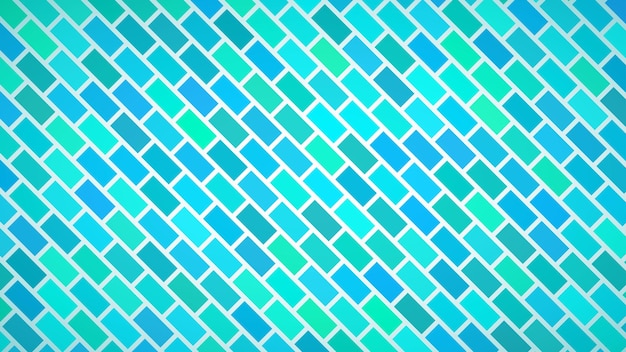 Fondo abstracto de rectángulos dispuestos en diagonal en colores azul claro