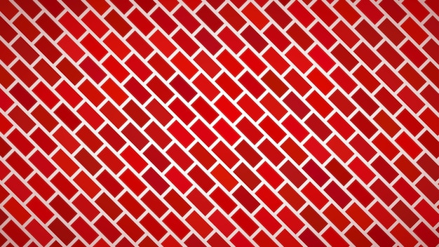 Fondo abstracto de rectángulos dispuestos en diagonal en colores rojos