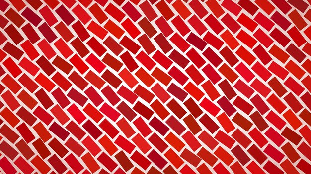 Fondo abstracto de rectángulos dispuestos en diagonal en colores rojos