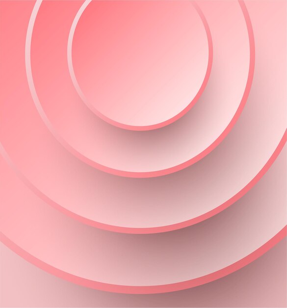 Fondo abstracto redondo círculo rosa