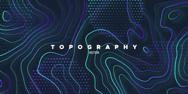 Fondo abstracto de relieve de topografía