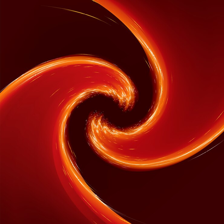 Vector fondo abstracto resplandor twist con flujo dorado. archivo incluido