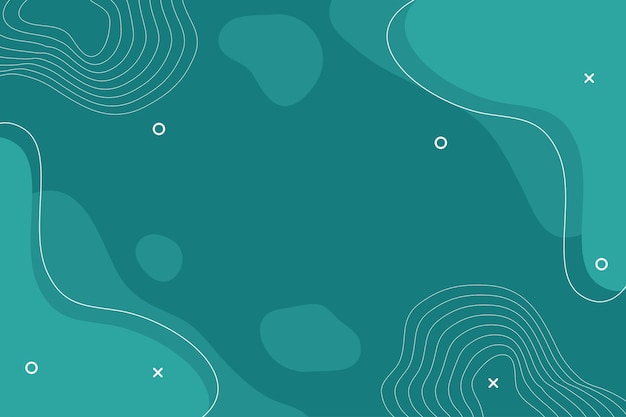 Fondo abstracto con Retro Memphis y ilustración de color vectorial de color verde oscuro pastel