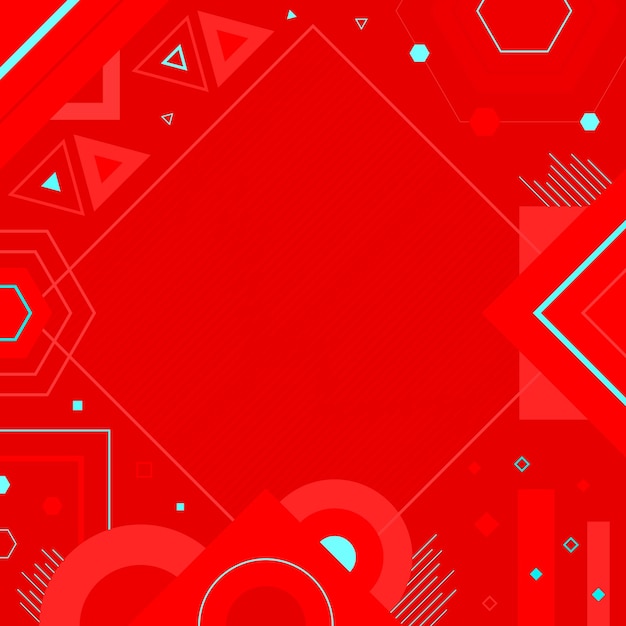 Fondo abstracto rojo y azul claro
