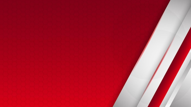 Fondo abstracto rojo y blanco para la diapositiva de fondo, etc.