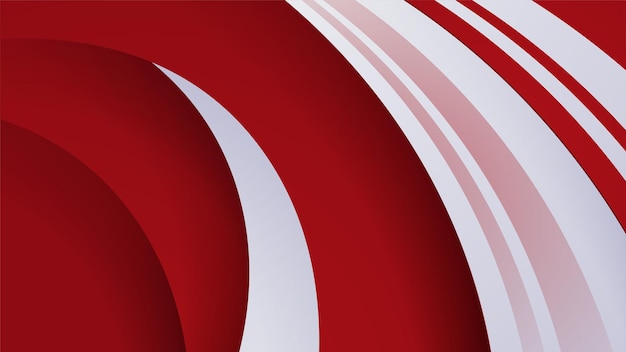 Fondo abstracto rojo y blanco