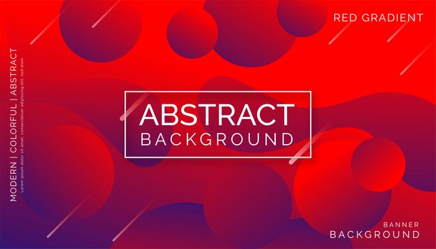 Fondo abstracto rojo, diseño dinámico colorido moderno