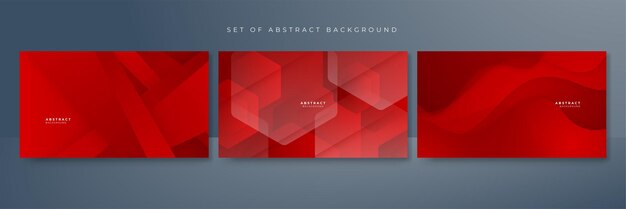 fondo abstracto rojo para diseño de presentación volante portada de redes sociales web banner tech banner vector diseño gráfico abstracto banner patrón plantilla web de fondo de presentación