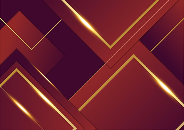 Fondo abstracto rojo y dorado
