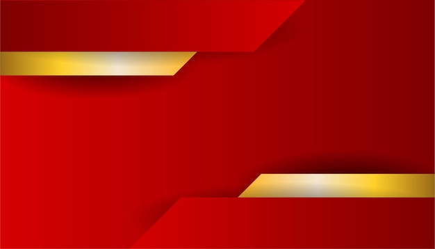 Fondo abstracto rojo y dorado