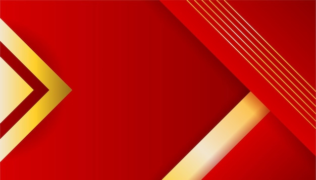 Fondo abstracto rojo y dorado