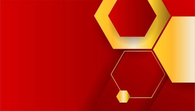 Fondo abstracto rojo y dorado