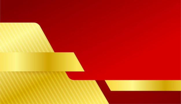 Fondo abstracto rojo y dorado