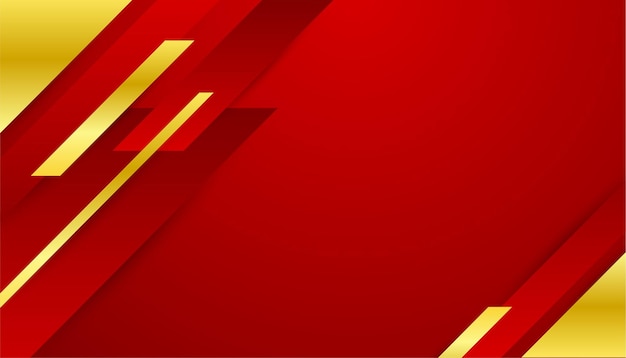 Fondo abstracto rojo y dorado