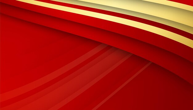 Fondo abstracto rojo y dorado