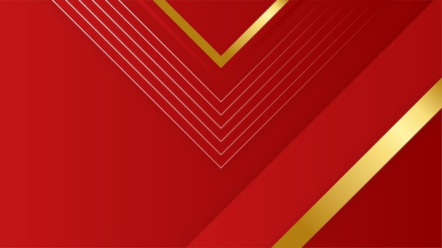 Fondo abstracto rojo y dorado