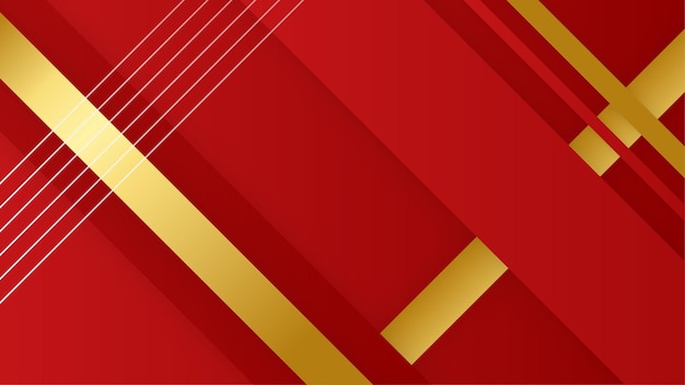 Fondo abstracto rojo y dorado