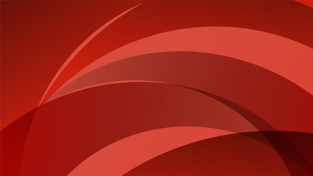 Fondo abstracto rojo geométrico Formas de ondas con composición de sombra y luz Diseño moderno