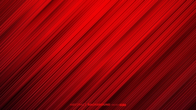 Vector fondo abstracto rojo geométrico con línea diagonal rayada ilustración vectorial