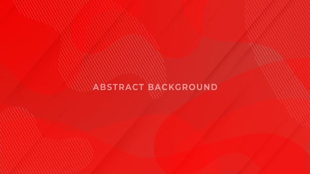 Fondo abstracto rojo con líneas onduladas