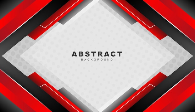 Fondo abstracto rojo y negro Flujo de juegos futuristas modernos y vector de redes sociales