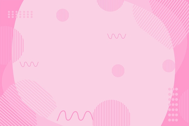 Fondo abstracto rosa con estilo geométrico