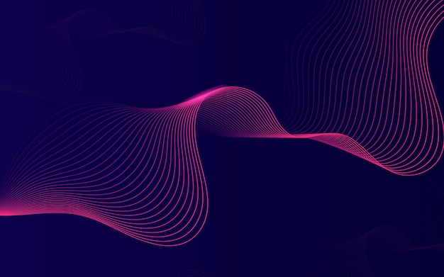 un fondo abstracto rosado con una línea rosada y púrpura